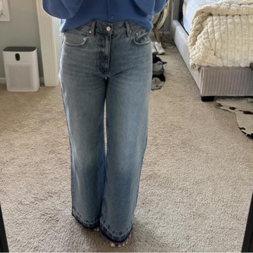 Anine Bing Lewis Wide Leg Jeans - Picture 4 of 7